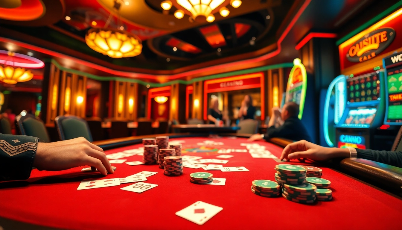 Experience the O8 hair cocktail while enjoying thrilling casino action with dynamic poker play and vibrant chips.